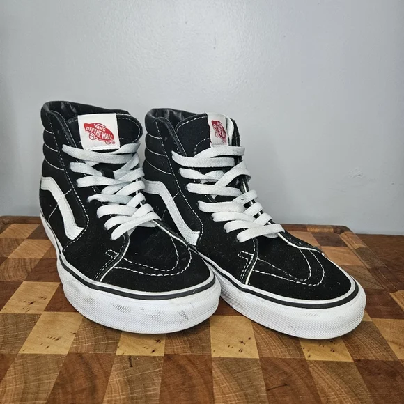 Vans Hightower Black and white suede Size 6.5 men's 8 women's - Picture 7 of 14